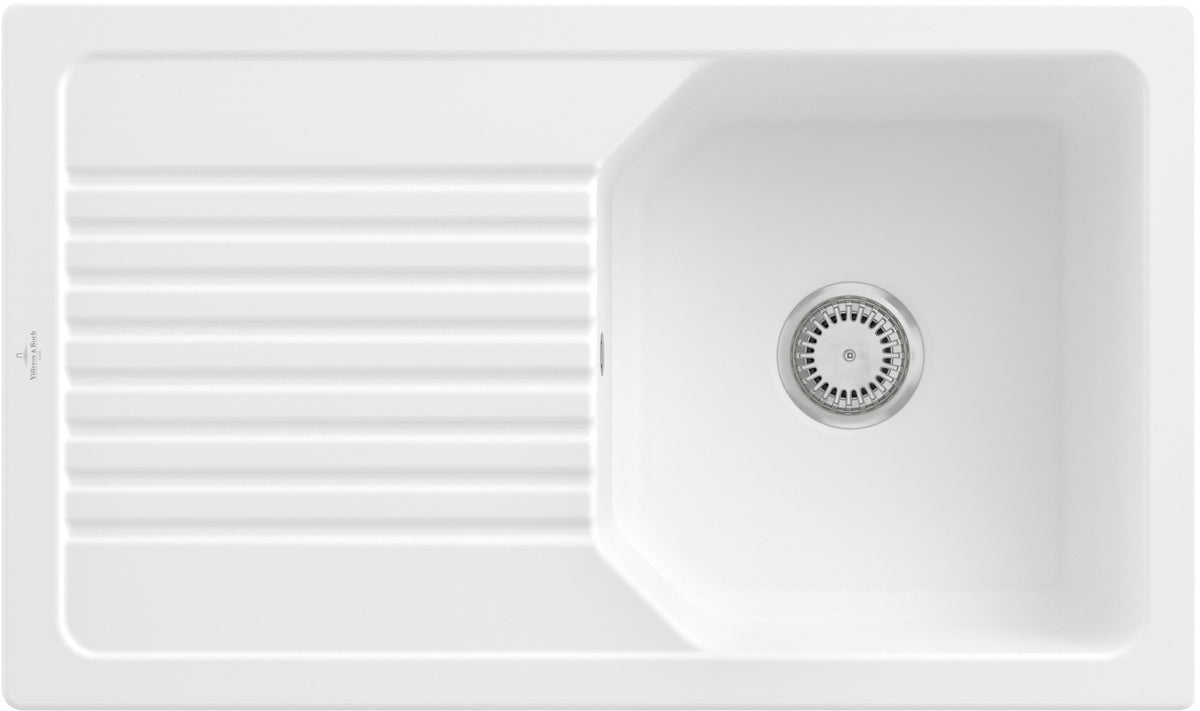 Villeroy & Boch Einbauspüle Linara 338501 860x510mm Rechteck Almond CeramicPlus