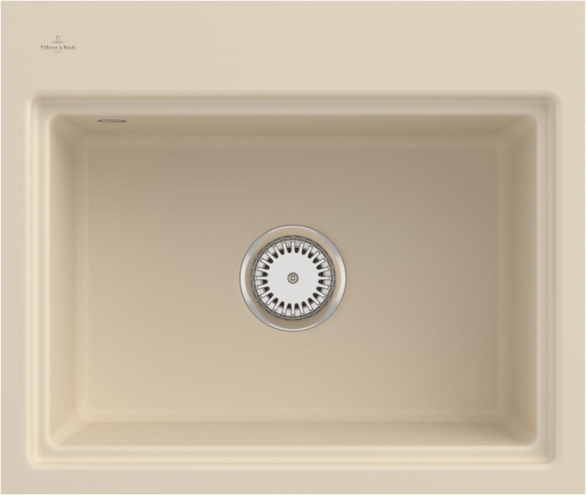 Villeroy & Boch Subway Style 60 S Flat Einbauspüle Ivory CeramicPlus 600x510mm