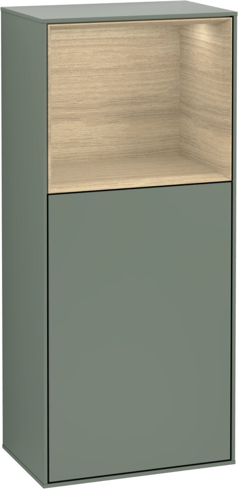Villeroy & Boch Finion Seitenschrank G510GF, 418 mm, Glossy White Lacquer, mit Beleuchtung