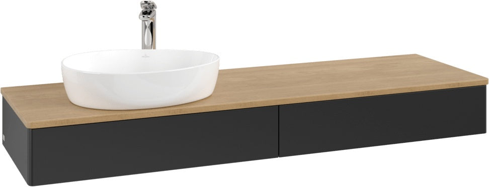 Villeroy & Boch Waschbeckenunterschrank Antao L15051 1600 mm Anthrazit Matt mit Auszugsbeleuchtung