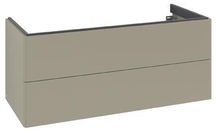 Villeroy & Boch Antao Waschtischunterschrank 1188 mm, Stone Grey Matt Lacquer, 2 Auszüge, wandhängend