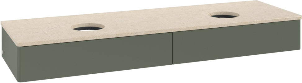 Villeroy & Boch Waschtischunterschrank Antao L17013 1600 mm Anthrazit Matt mit Beleuchtung