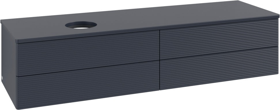 Villeroy & Boch Waschtischunterschrank Antao L26110 1600 mm Anthrazit Matt mit LED