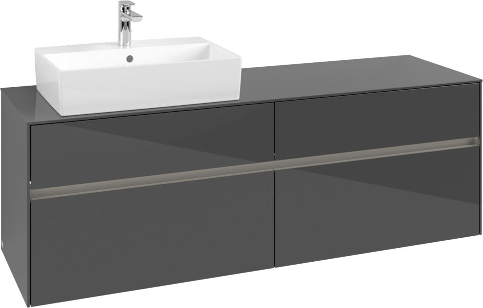 Villeroy & Boch Waschtischunterschrank Collaro C135 B0 1600 mm Glossy White mit LED-Beleuchtung