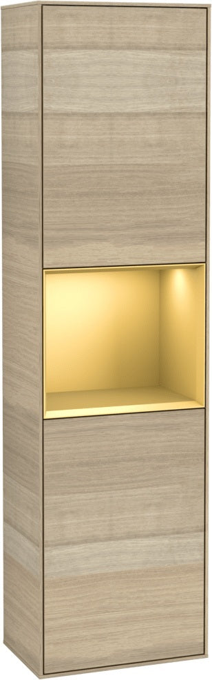 Villeroy & Boch Hochschrank Finion G460GF – Hochglanz Weiß, LED-Beleuchtung, SoftClose