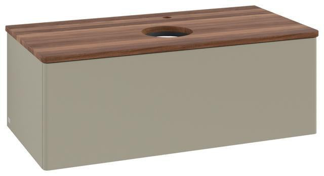 Villeroy & Boch Waschtischunterschrank Antao L31050 1000 mm Anthrazit Matt Lack mit LED-Beleuchtung