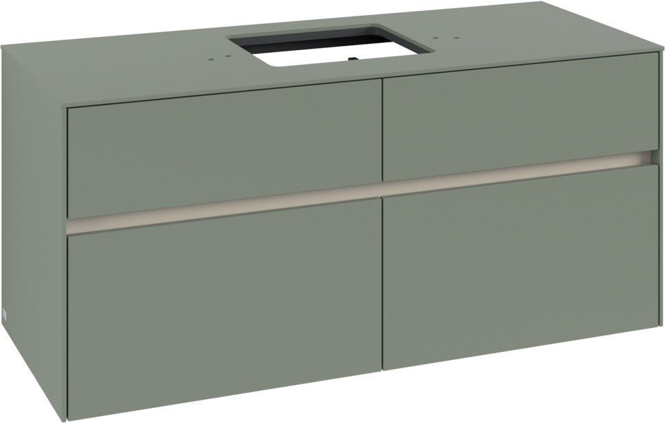 Villeroy & Boch Waschtischunterschrank Collaro C128 B0 1200 mm White Oak mit LED-Beleuchtung