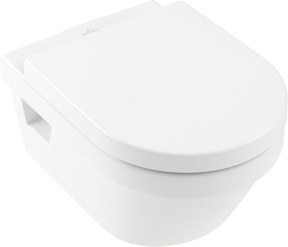 Villeroy & Boch Architectura WC-Set 5684HR spülrandlos mit SoftClosing 370x530mm Weiß