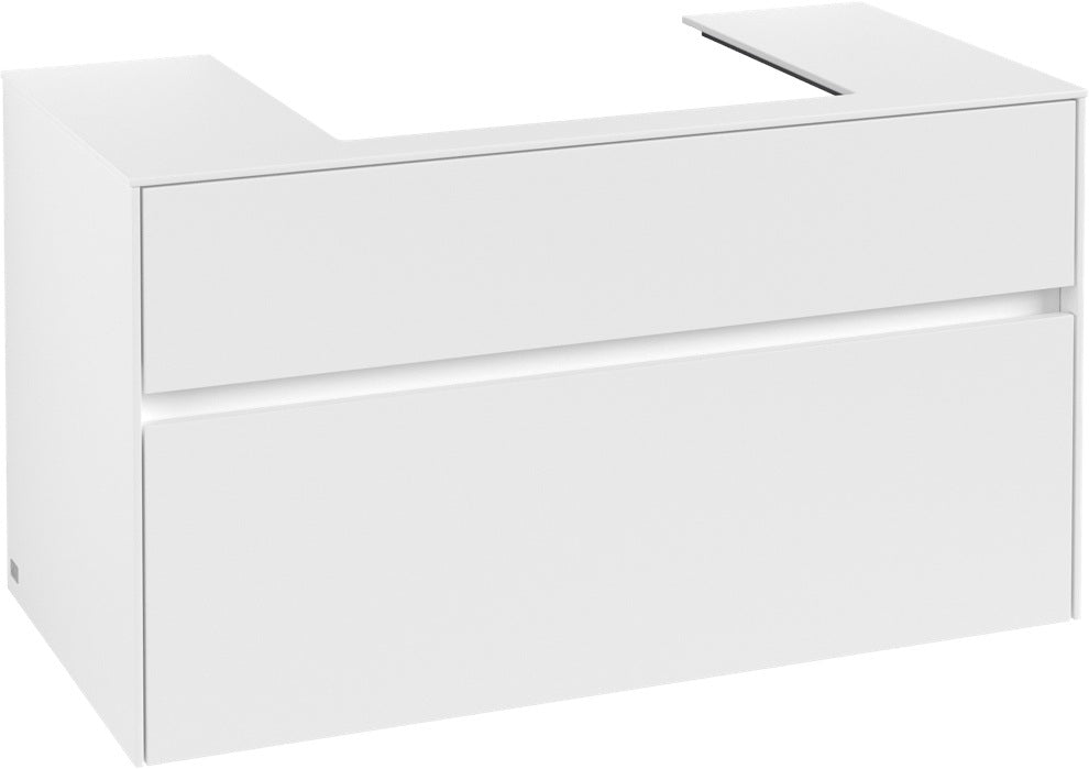 Villeroy & Boch Waschbeckenunterschrank Collaro C01900 White Matt 1000 mm – 2 Auszüge mit SoftClosing