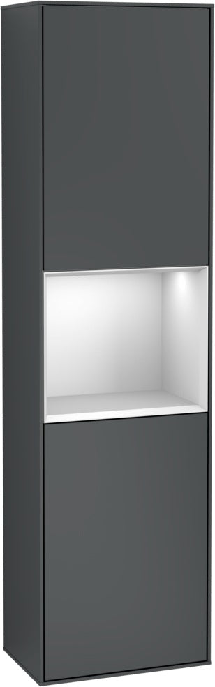 Villeroy & Boch Hochschrank Finion G460GF – Hochglanz Weiß, LED-Beleuchtung, SoftClose