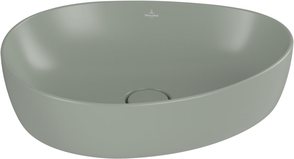 Villeroy & Boch Aufsatzwaschbecken Antao 4A7240 asymmetrisch Almond CeramicPlus 400 mm