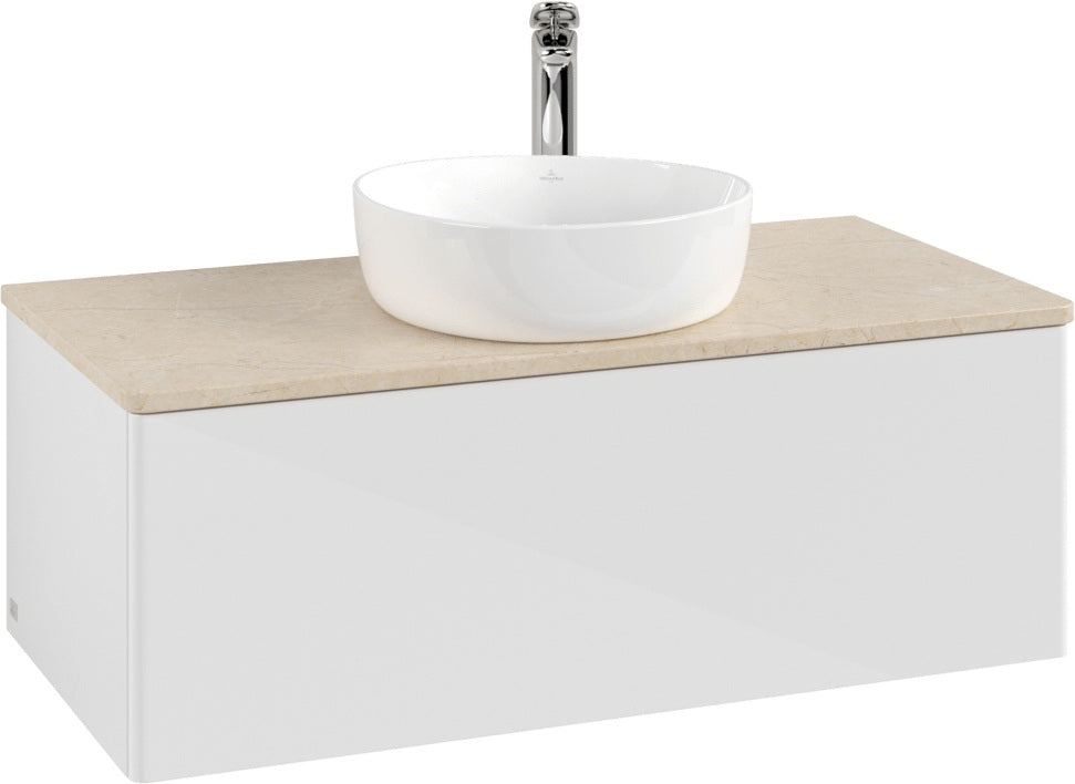 Villeroy & Boch Waschtischunterschrank Antao L31050 1000 mm Anthrazit Matt Lack mit LED-Beleuchtung