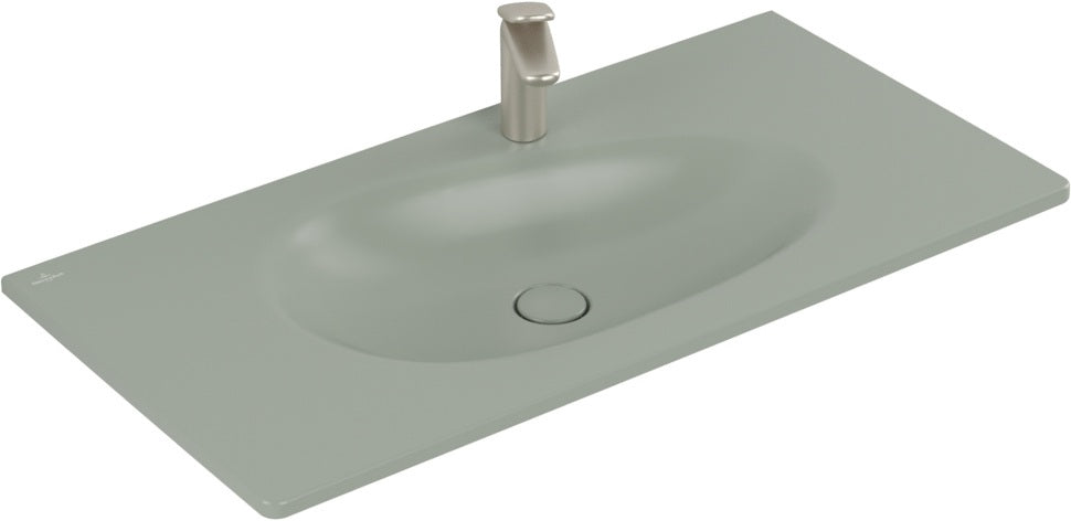 Villeroy & Boch Antao Schrankwaschtisch 800 mm Almond CeramicPlus – Wandmontage, TitanCeram, ohne Überlauf