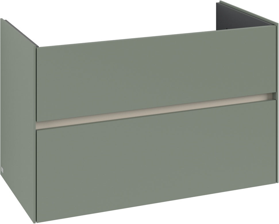 Villeroy & Boch Collaro Waschbeckenunterschrank 961 mm White Oak mit LED-Beleuchtung