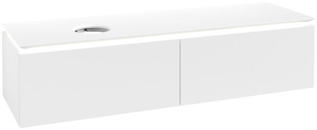 Villeroy & Boch Legato Waschbeckenunterschrank 1600 mm Glossy White mit LED-Beleuchtung