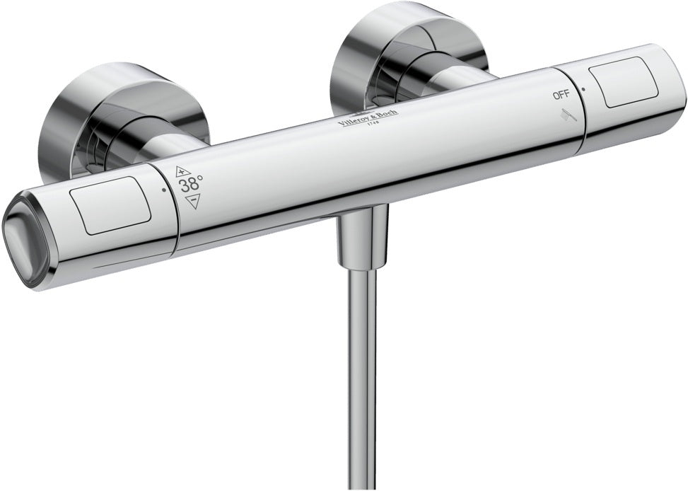 Villeroy & Boch Duschthermostat Universal Showers TVS0 rund Chrom – 20 l/min