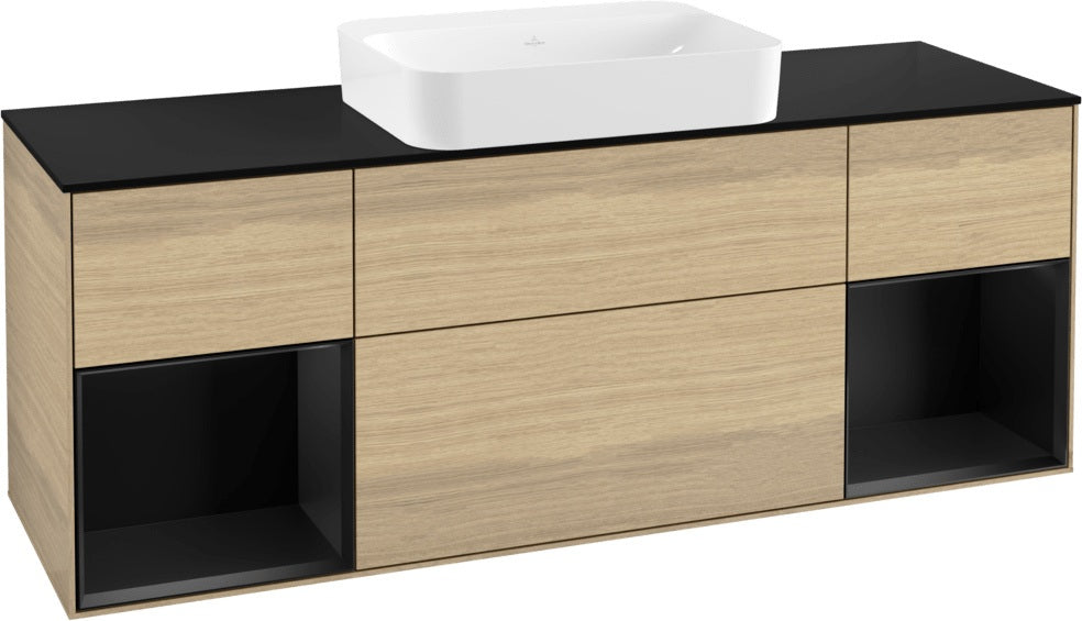 Villeroy & Boch Finion Waschbeckenunterschrank 1600 mm Glossy White Lacquer mit Beleuchtung