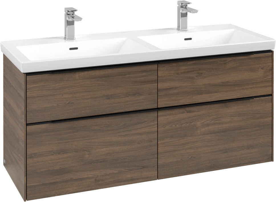 Villeroy & Boch Waschtischunterschrank Subway 3.0 C 568L0 1272 mm Brilliant White mit LED