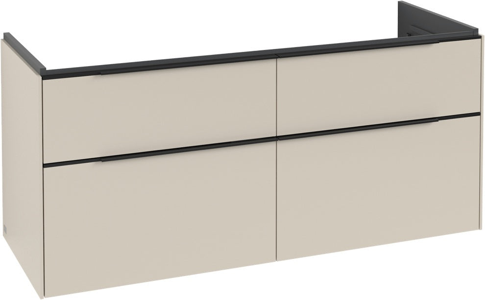 Villeroy & Boch Waschtischunterschrank Subway 3.0 C 602L0, 1272 mm, Brilliant White, mit LED-Beleuchtung