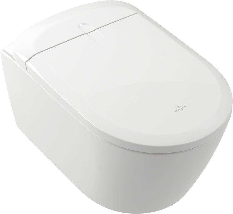 Villeroy & Boch Dusch-WC Supreo Select V16EN3 – Wandhängend, Pure Black CeramicPlus, 612x384x423 mm