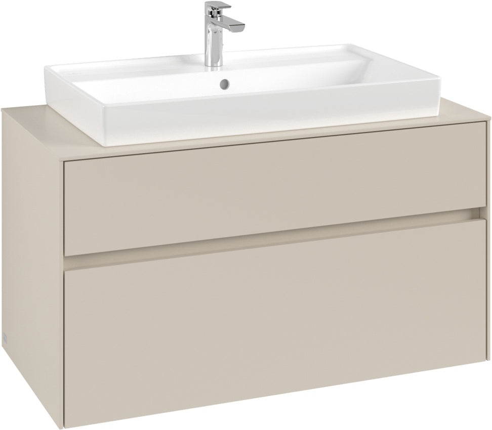 Villeroy & Boch Waschbeckenunterschrank Collaro C020 1000 mm Cashmere Grey mit SoftClosing