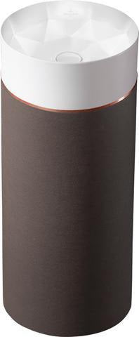 Villeroy & Boch Waschbecken mit Säule Octagon 400x400x950mm Rund Mocha Leather