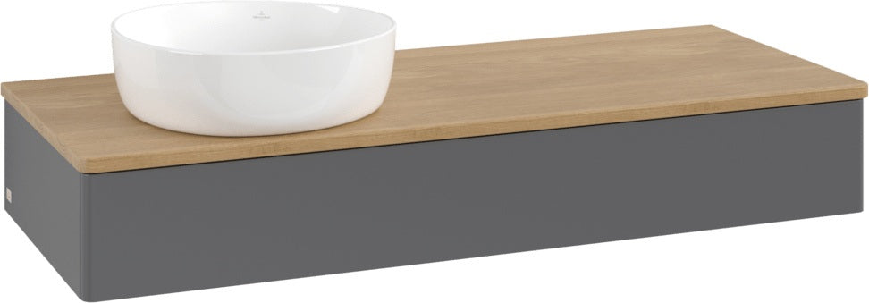 Villeroy & Boch Waschbeckenunterschrank Antao 1200 mm Anthrazit Matt mit Auszug