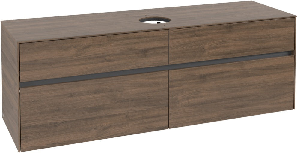 Villeroy & Boch Waschtischunterschrank Collaro C04900 1600 mm Arizona Oak mit 4 Auszügen