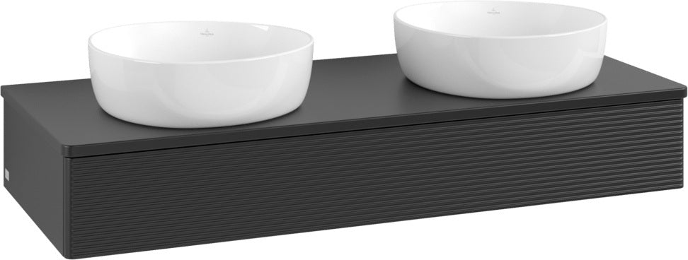 Villeroy & Boch Waschtischunterschrank Antao 1200 mm Anthracite Matt – 1 Auszug, Push-to-Open