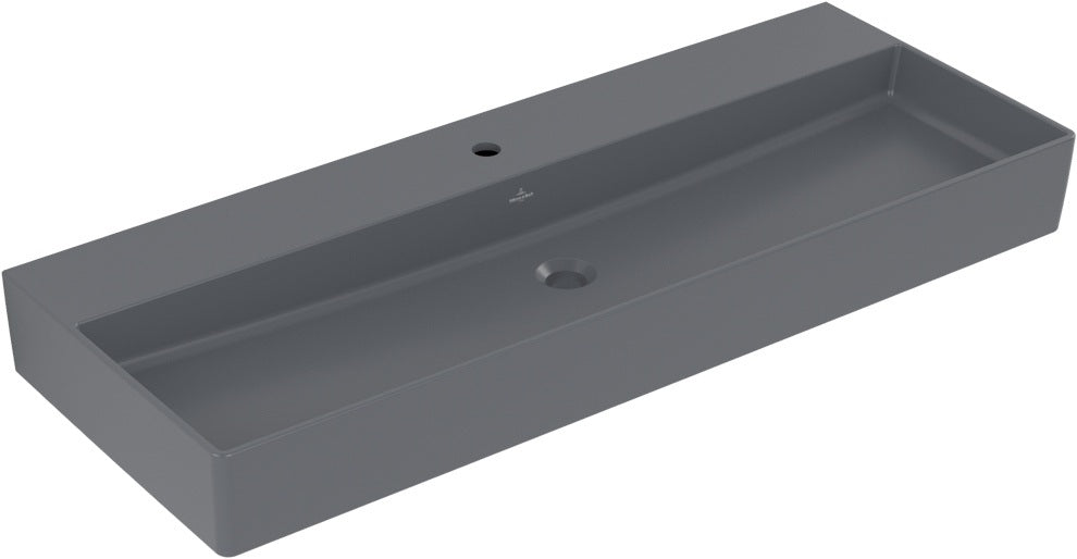 Villeroy & Boch Wandwaschbecken Memento 2.0 Graphite CeramicPlus 1200 mm – Matt, TitanCeram, Wandmontage