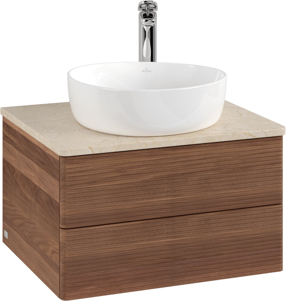 Villeroy & Boch Waschbeckenunterschrank Antao K18153 600x360x500mm Warm Walnut eckig