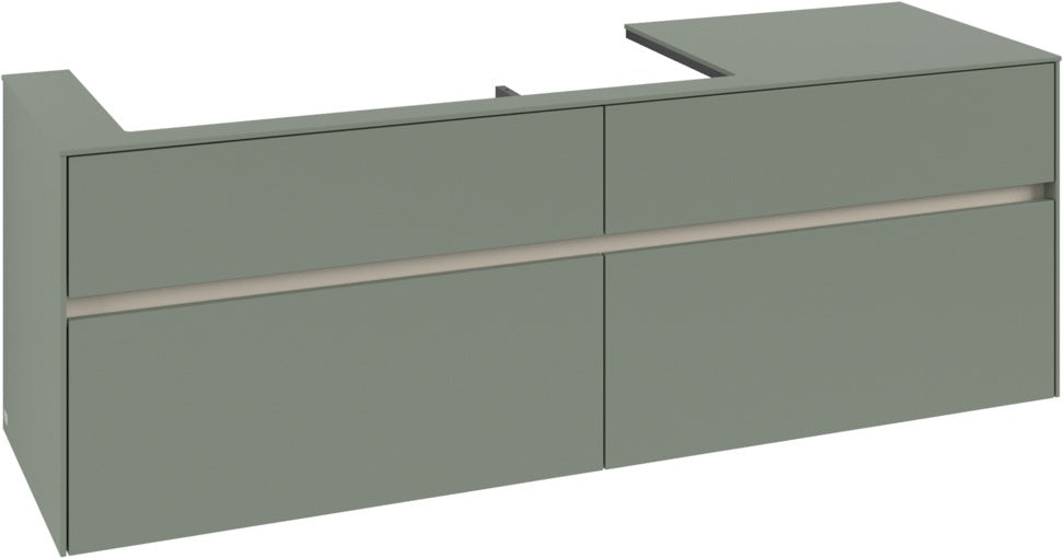 Villeroy & Boch Waschtischunterschrank Collaro C029 B0 1600 mm White Oak mit Beleuchtung