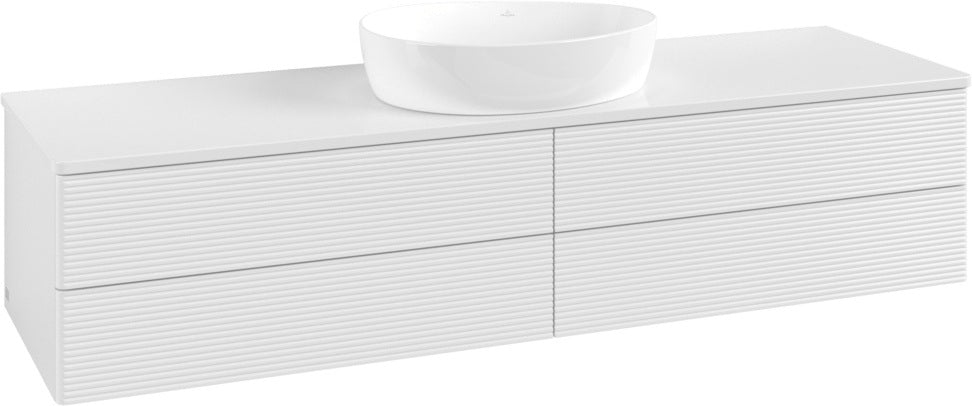 Villeroy & Boch Antao Waschtischunterschrank 1600 mm Glossy White Lacquer mit 4 Auszügen