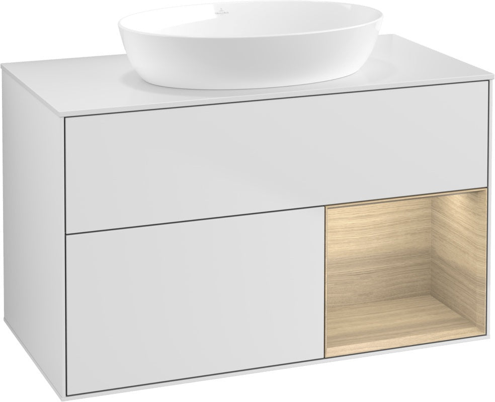 Villeroy & Boch Finion Waschtischunterschrank FA21GFGF 1000 mm Glossy White Lacquer