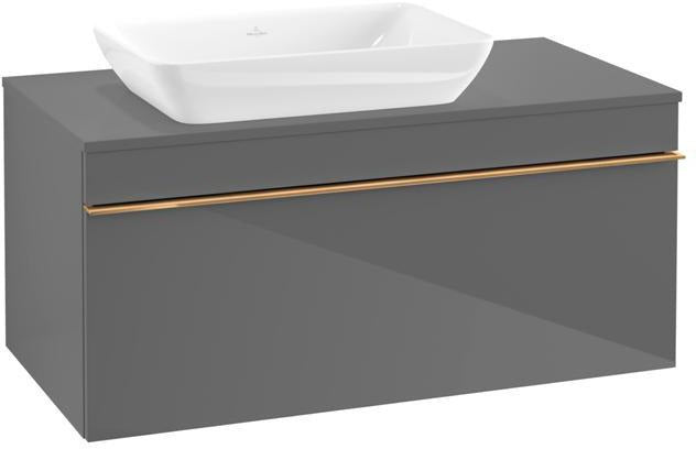 Villeroy & Boch Venticello Waschtischunterschrank Glossy White 957 mm, Auszug links