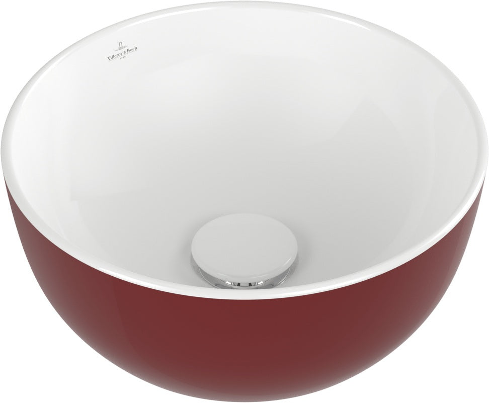 Villeroy & Boch Aufsatzwaschbecken Artis 438932 – Rund, TitanCeram, Forest, 325 mm