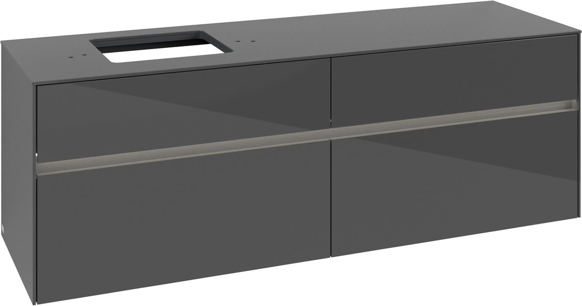 Villeroy & Boch Waschtischunterschrank Collaro C135 B0 1600 mm Glossy White mit LED-Beleuchtung