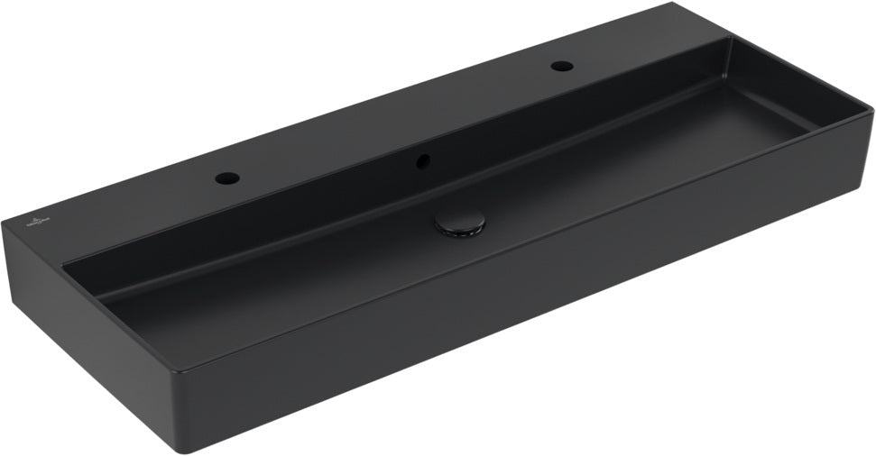 Villeroy & Boch Wandwaschbecken Memento 2.0 1200x470mm Pure Black CeramicPlus