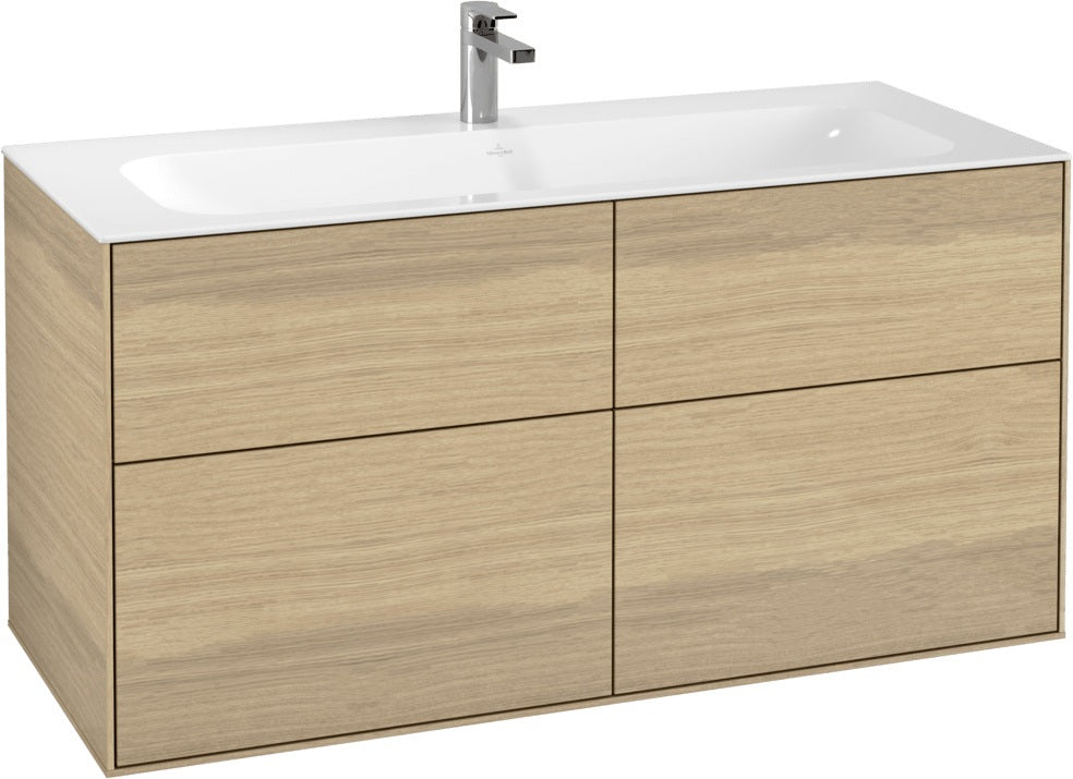 Villeroy & Boch Finion Waschtischunterschrank 1196 mm Glossy White Lacquer mit 4 Auszügen