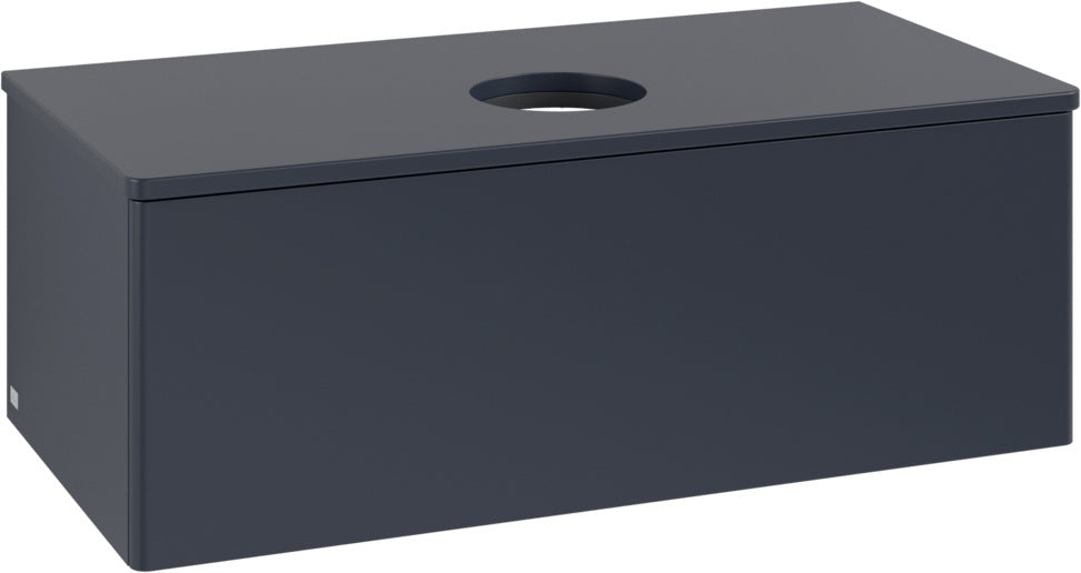 Villeroy & Boch Antao Waschbeckenunterschrank 1000 mm Anthrazit Matt Lack mit LED-Auszugsbeleuchtung