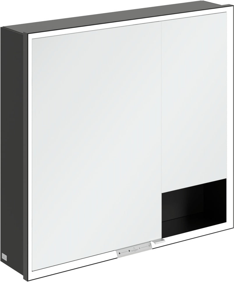Villeroy & Boch Spiegelschrank My View+ B48110 1000 mm Graphite mit LED-Beleuchtung und SoftClosing
