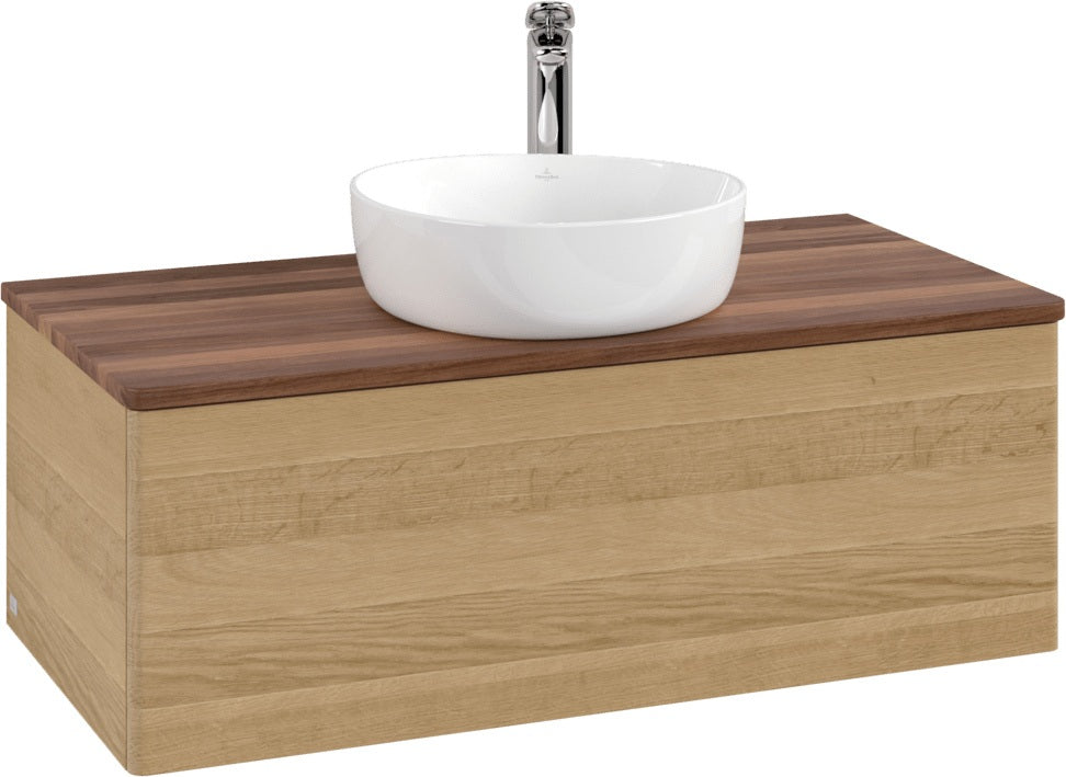 Villeroy & Boch Waschtischunterschrank Antao L31050 1000 mm Anthrazit Matt Lack mit LED-Beleuchtung
