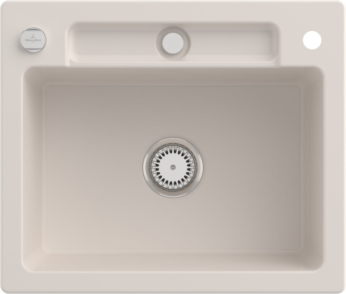 Villeroy & Boch Einbauspüle Siluet 60 S 334601 – 600 x 510 mm, Weiß Alpin CeramicPlus, TitanCeram