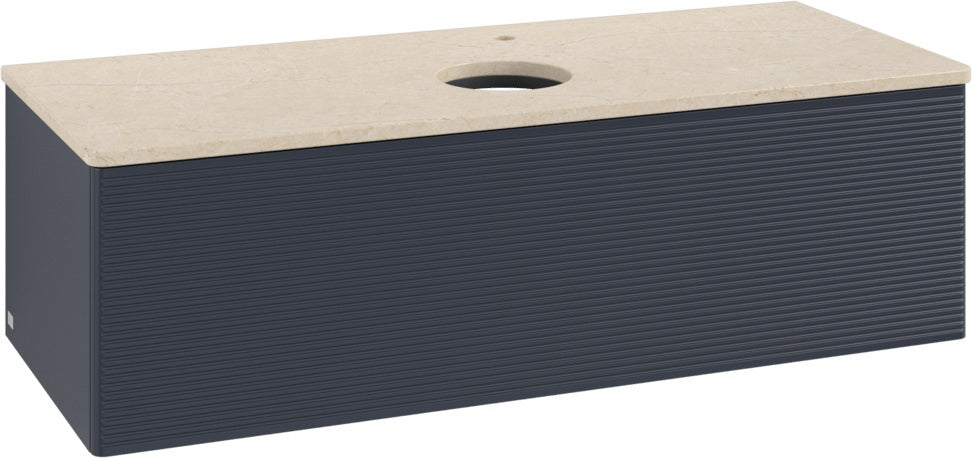 Villeroy & Boch Waschtischunterschrank Antao 1200 mm Anthrazit Matt Lack mit LED-Beleuchtung