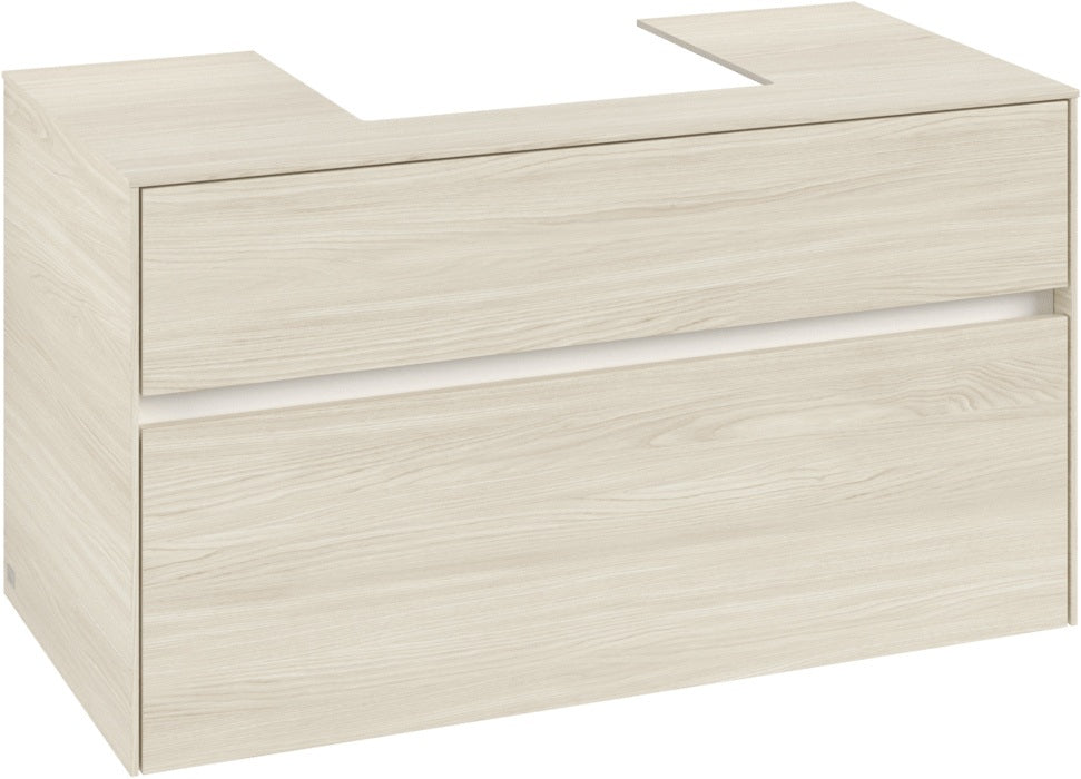 Villeroy & Boch Waschbeckenunterschrank Collaro C016 White Oak 1000 mm – Wandmontage mit SoftClosing
