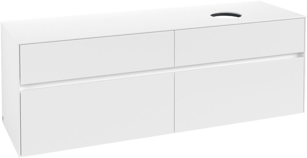 Villeroy & Boch Waschtischunterschrank Collaro C05100 1600 mm White Matt mit 4 Auszügen