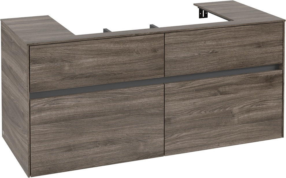 Villeroy & Boch Waschtischunterschrank Collaro C087 Stone Oak 1200 mm mit 4 Auszügen und SoftClosing