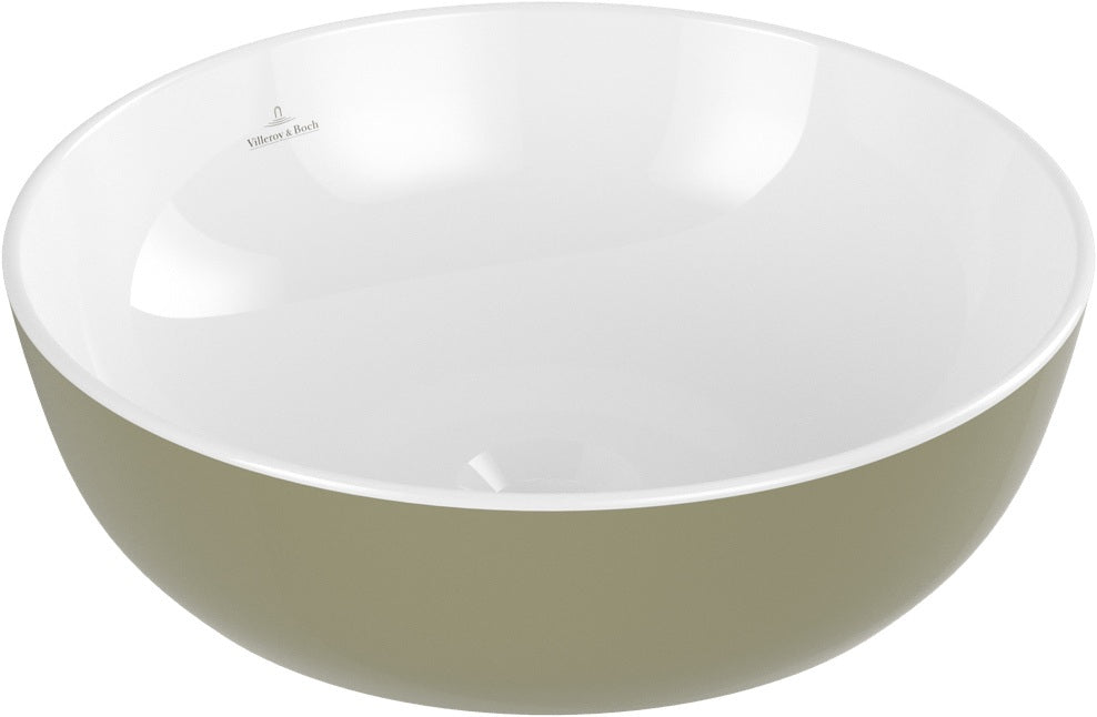 Villeroy & Boch Artis Aufsatzwaschbecken 430 mm rund French Linen TitanCeram