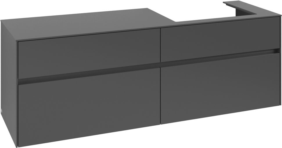 Villeroy & Boch Waschtischunterschrank Collaro C023B0 1600 mm White Oak mit Beleuchtung und SoftClosing