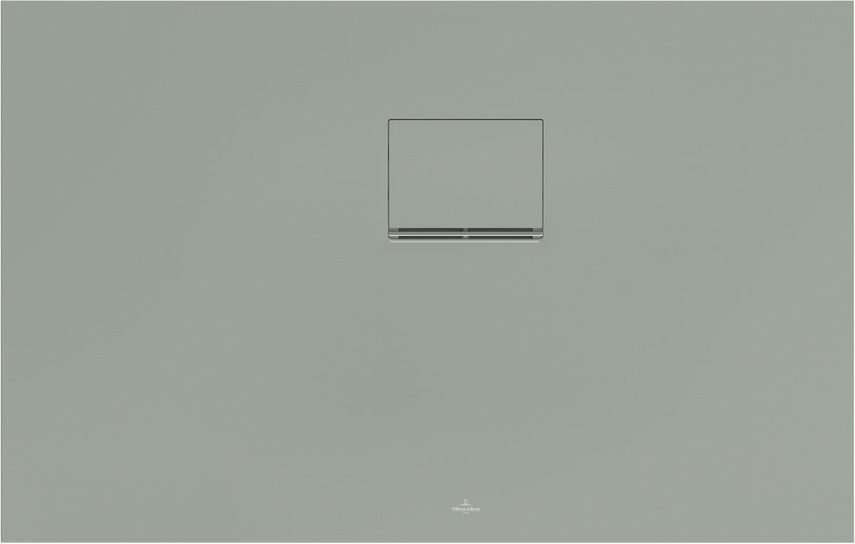 Villeroy & Boch Squaro Infinity Duschwanne 1100x700mm Morning Green – Rechteckig, Rutschhemmung C, Quaryl